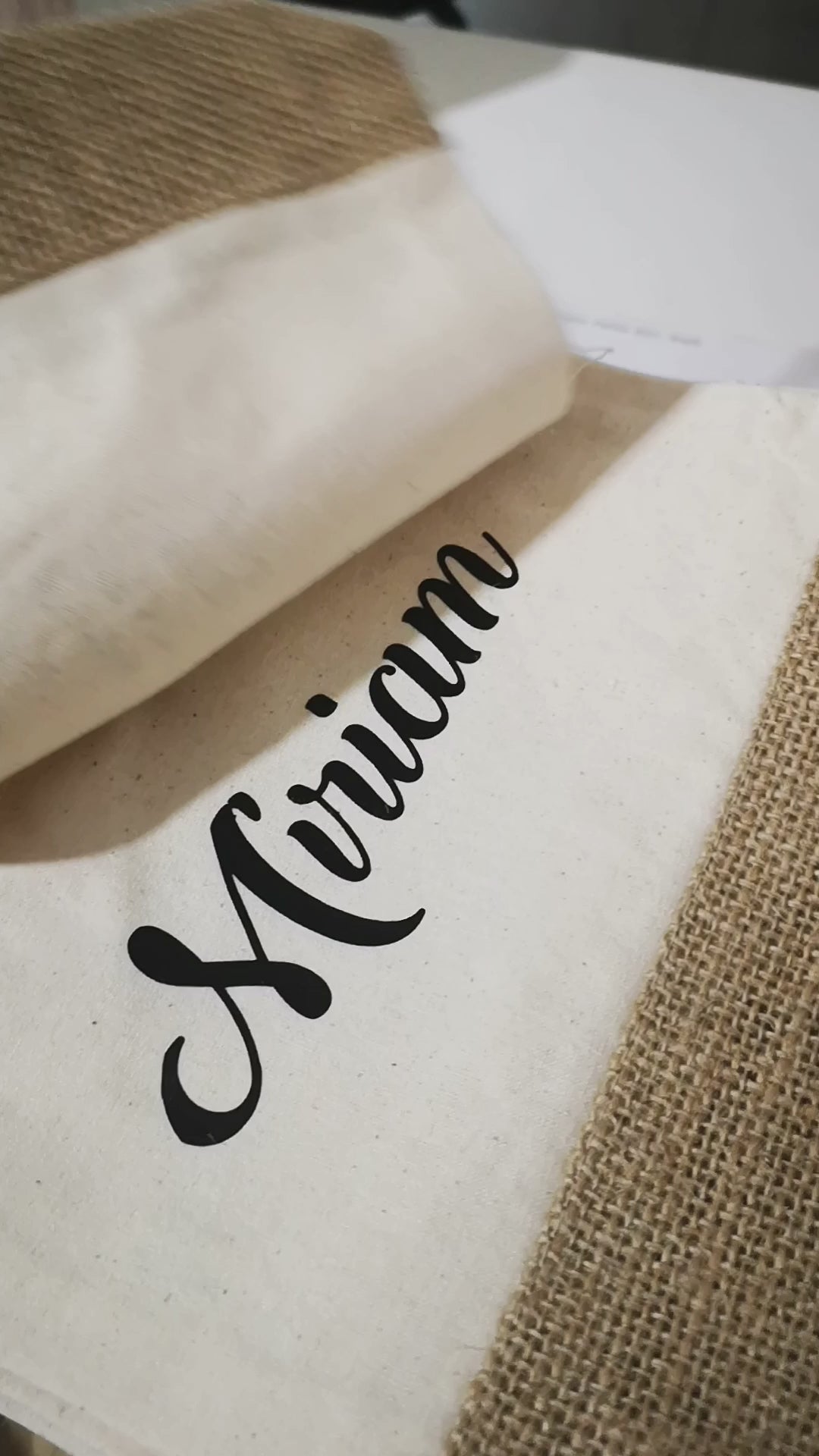 Regalo para mujer personalizado con nombre - Neceser natural