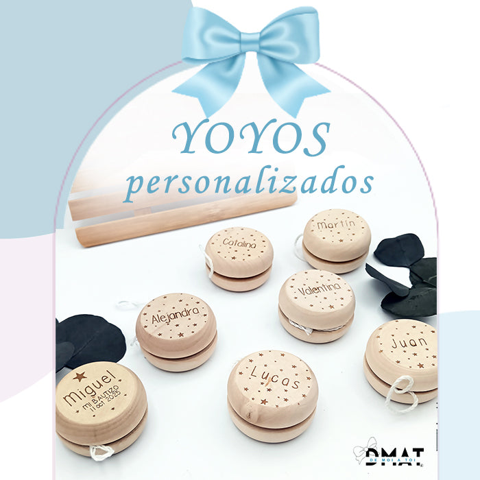 Video de yoyos personalizados con nombre a láser
