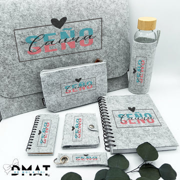 Set de regalo original y practico para profesora personalizado con su nombre - de moi a toi