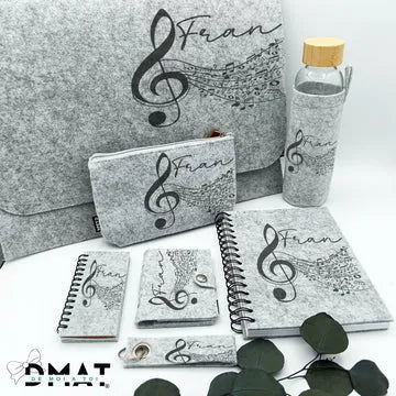 Set de regalo Fieltro personalizado para profesor de Música