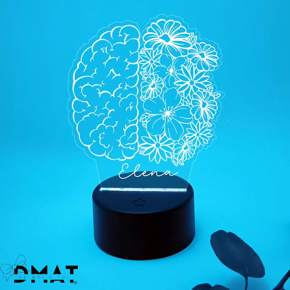 Lámpara led regalo para psicóloga con nombre - de moi a toi