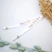 Pulsera de tela personalizada ajustable - Regalo original personalizado - DE MOI À TOI