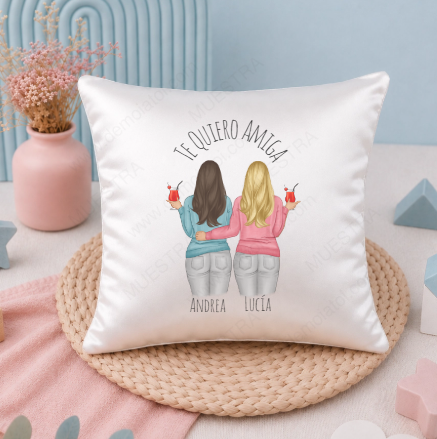 Cojín personalizado regalo amigas original