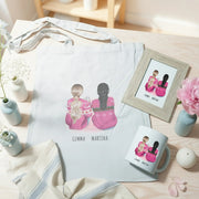 set regalo original personalizado mejores amigas – taza cuadro totebag – De moi à toi