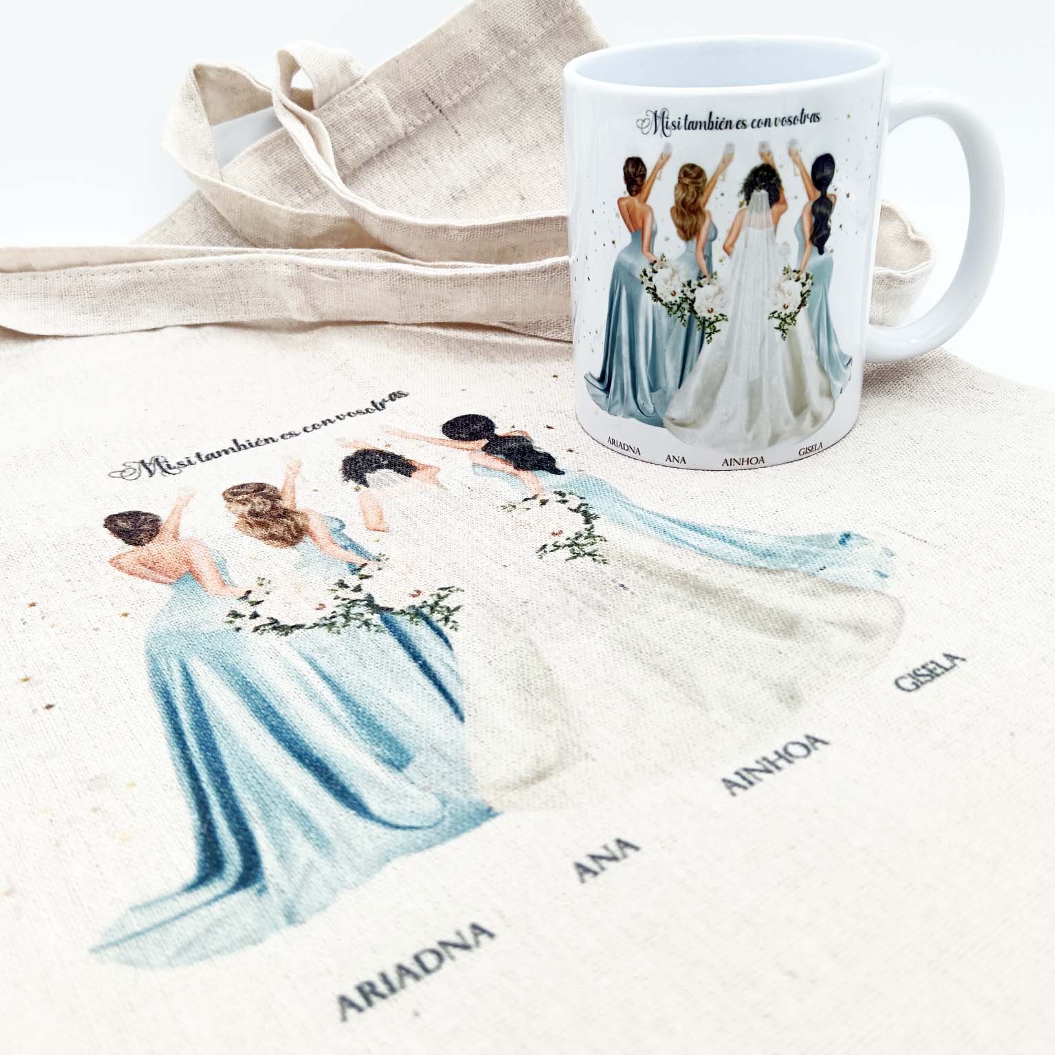 Regalos personalizados de boda originales para damas de honor 