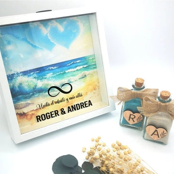Ritual de la arena para boda Playa - Regalo original personalizado - DE MOI À TOI