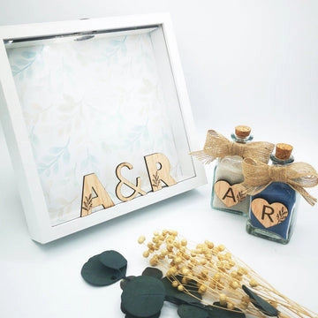 Ritual de la arena para bodas Iniciales - Regalo original personalizado - DE MOI À TOI