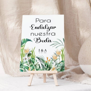 Safari - Cartel mesa dulce boda - Regalo original personalizado - DE MOI À TOI