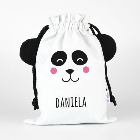 saquito escolar guardería personalizado con nombre animalitos - D emoi a toi
