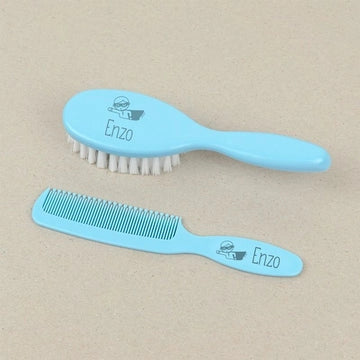 Set Cepillo y Peine personalizado (Diseños y Colores) - Regalo original personalizado - DE MOI À TOI