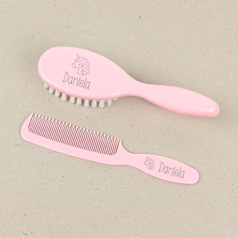 Set Cepillo y Peine personalizado (Diseños y Colores) - Regalo original personalizado - DE MOI À TOI