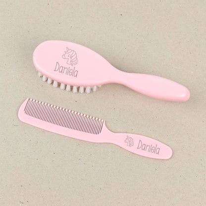Set Cepillo y Peine personalizado (Diseños y Colores) - Regalo original personalizado - DE MOI À TOI