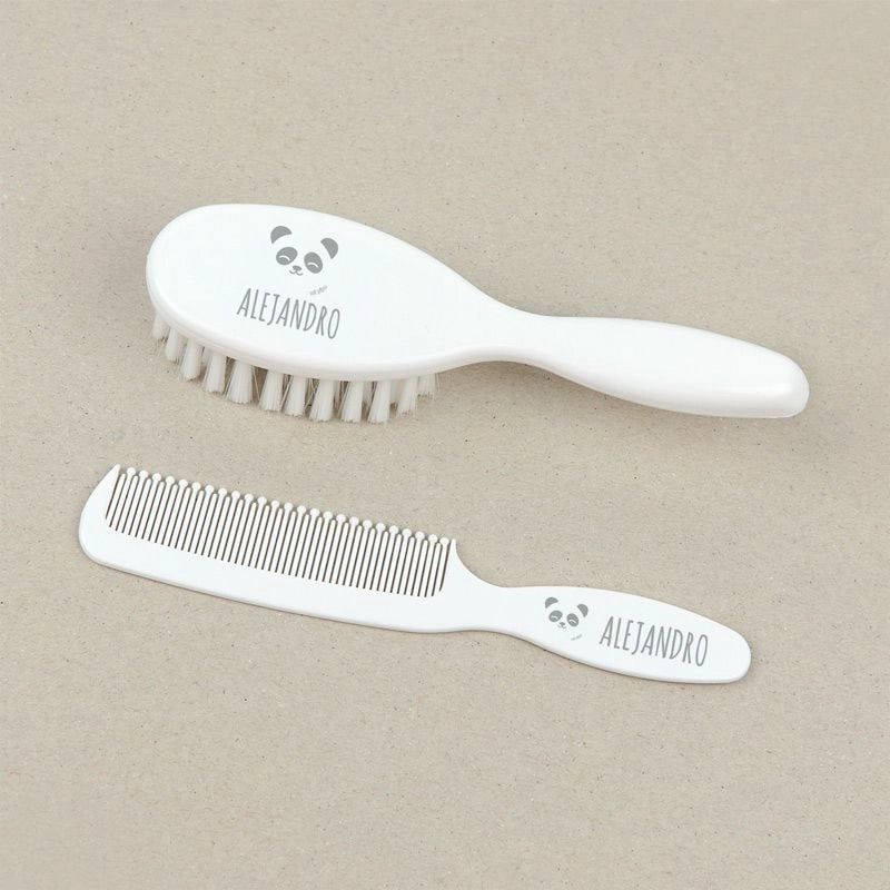 Set Cepillo y Peine personalizado (Diseños y Colores) - Regalo original personalizado - DE MOI À TOI