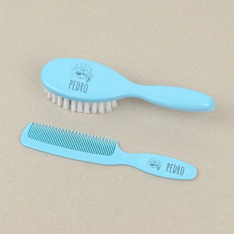 Set Cepillo y Peine personalizado (Diseños y Colores) - Regalo original personalizado - DE MOI À TOI