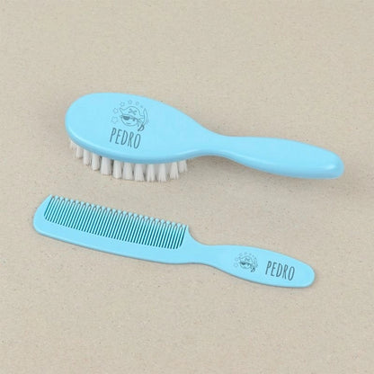 Set Cepillo y Peine personalizado (Diseños y Colores) - Regalo original personalizado - DE MOI À TOI