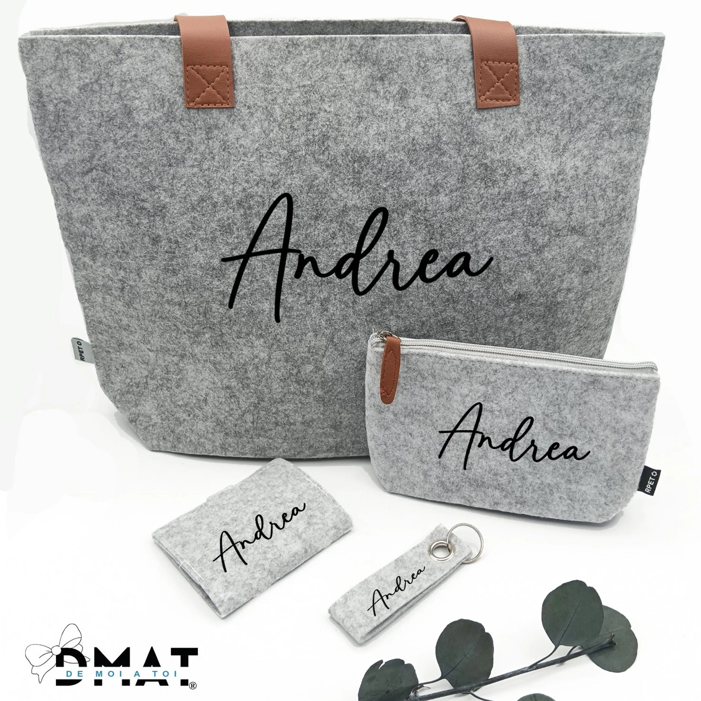 Regalo De Ropa Set de regalo para mujer personalizado – Fieltro y piel elegante – De ...