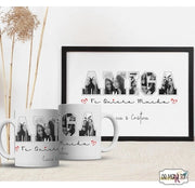Set Lámina y Taza personalizada mejores Amigas - Regalo original personalizado - DE MOI À TOI