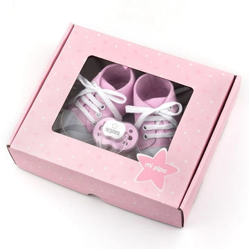 Set zapatillas y chupete personalizado para bebés - Regalo original personalizado - DE MOI À TOI