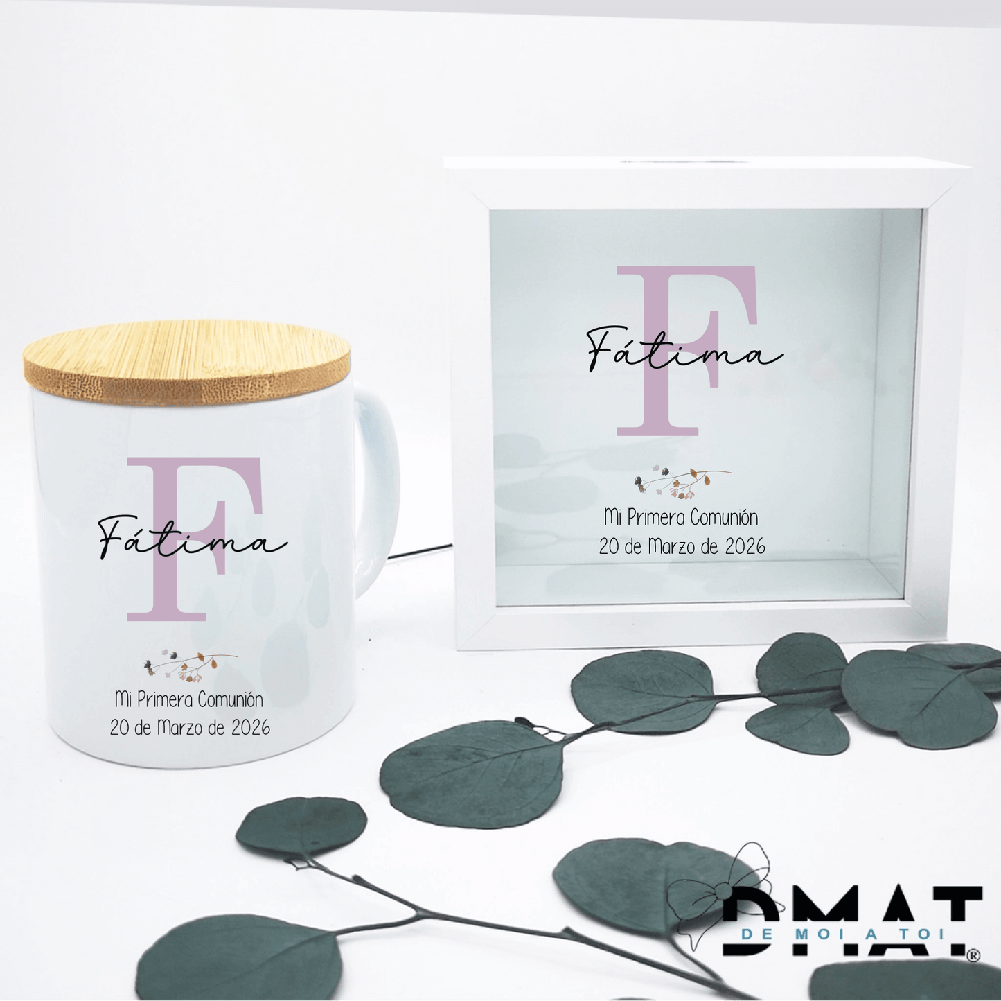 regalo personalizado comunión con inicial