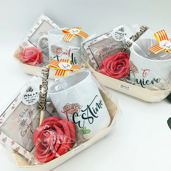 Sets de regalo sant jordi - de moi a  toi