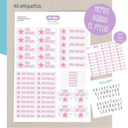 etiquetas objetos para niños con nombres