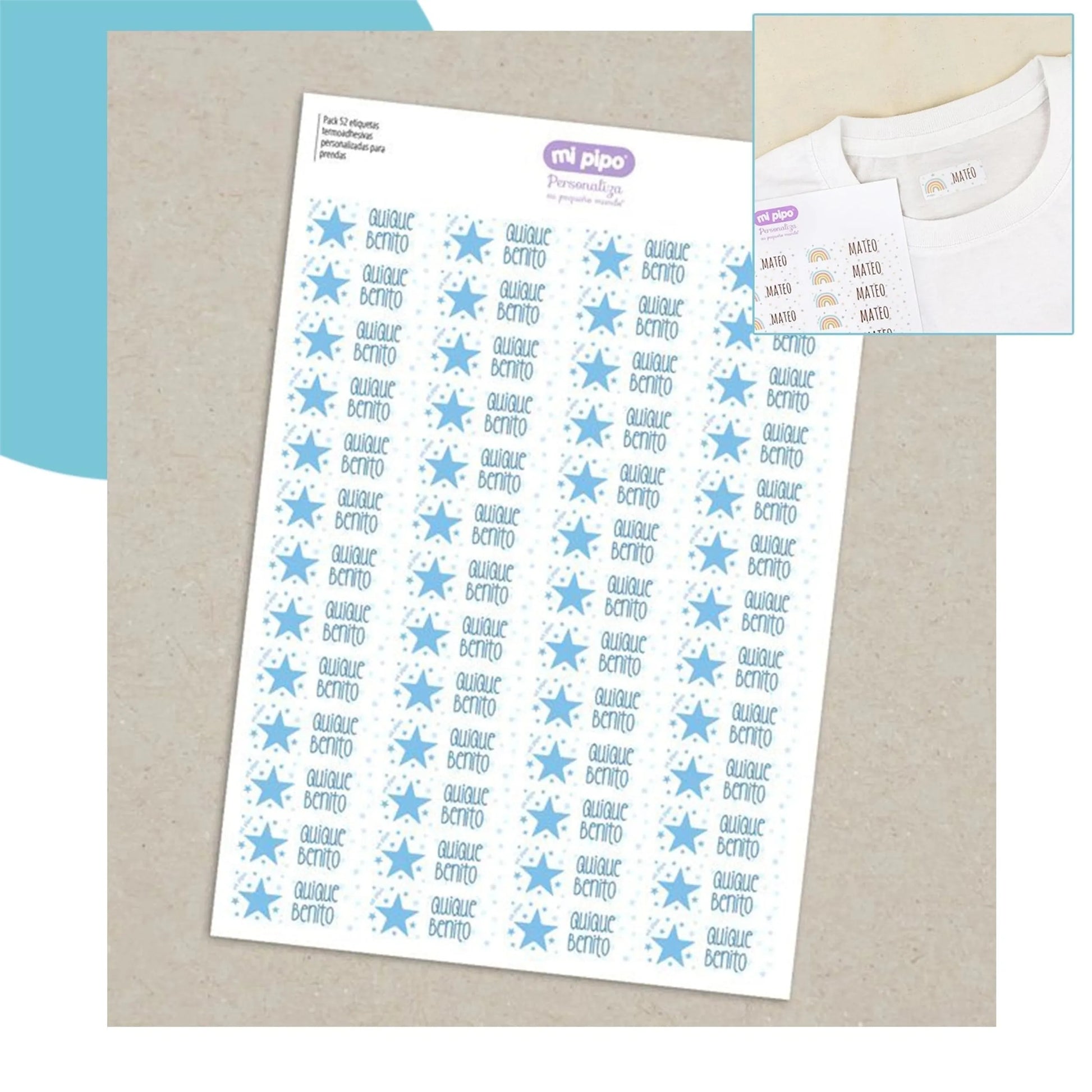 etiquetas personalizadas para ropa con nombre