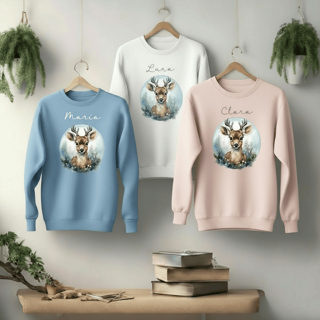 Jerseys de navidad personalizados con nombre para famlia - De moi a toi