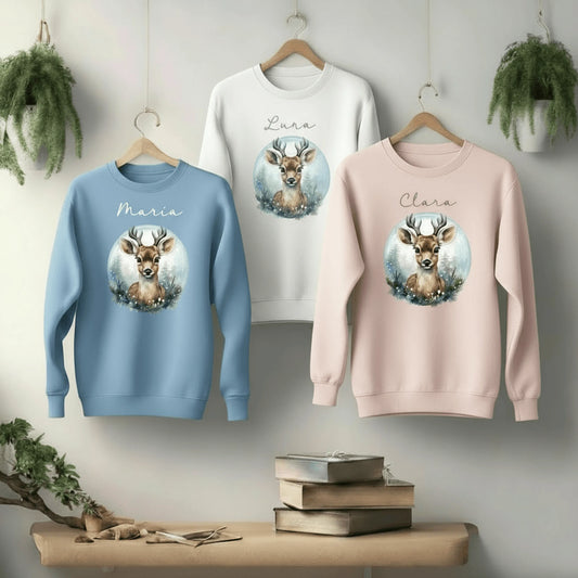 Jerseys de navidad personalizados con nombre para famlia - De moi a toi