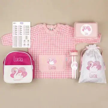 Super Pack guarde Cisne personalizado + Regalo portameriendas - Regalo original personalizado - DE MOI À TOI