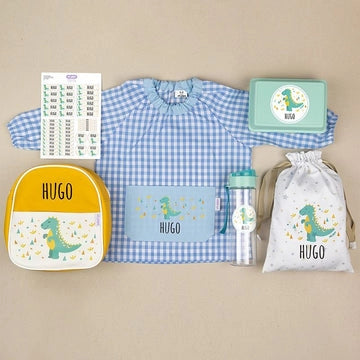 Super Pack guarde Dino personalizado + Regalo portameriendas - Regalo original personalizado - DE MOI À TOI