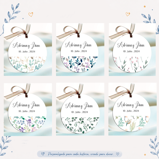 Tarjetas y etiquetas de regalo Diseños Naturales (Pack 10 uds)
