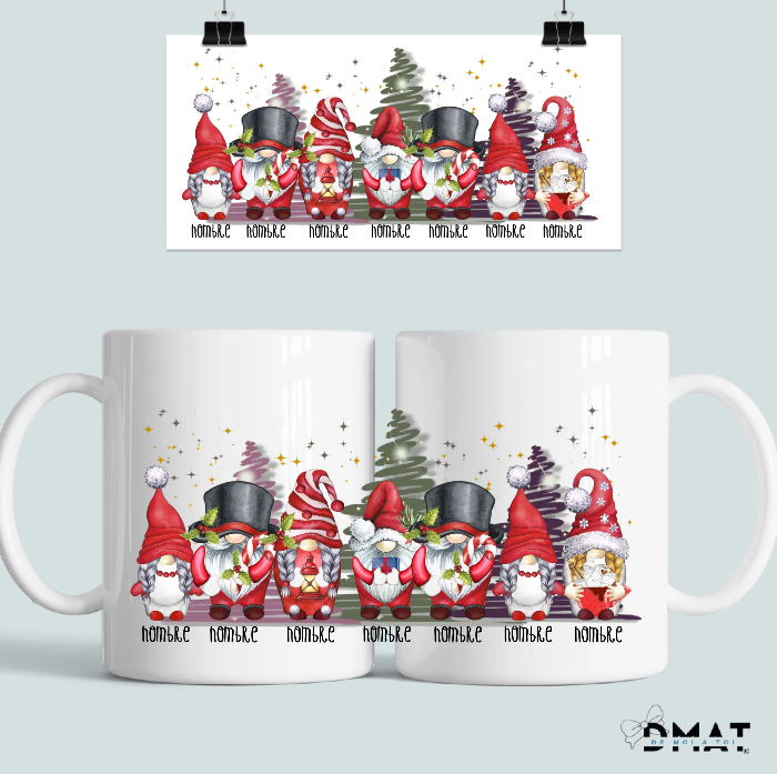 taza navideña para grupos personalizada