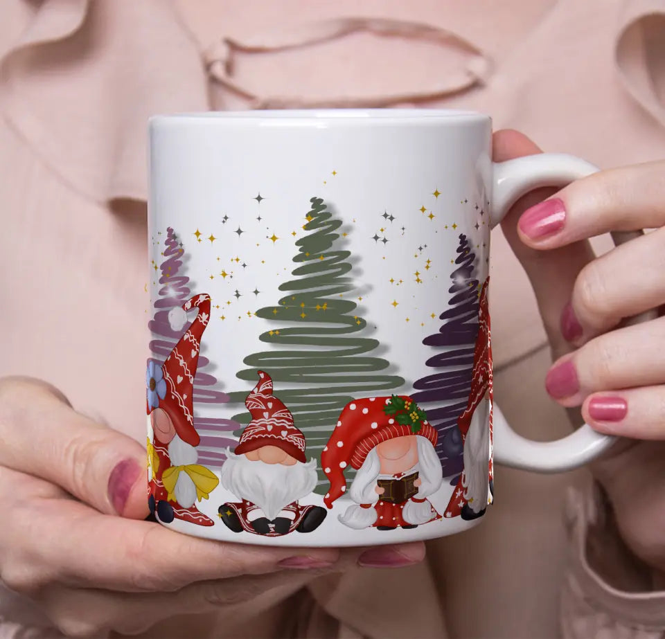 Taza original personalizada para grupos en navidad