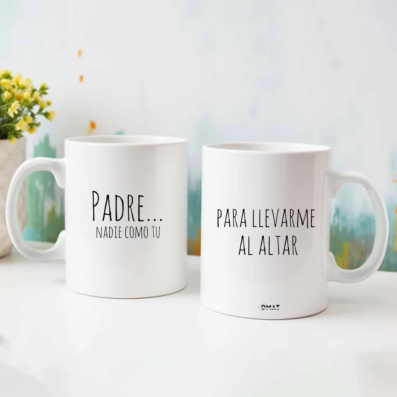 Taza personalizada amigo invisible con nombre: nadie como tú para hacerme reír