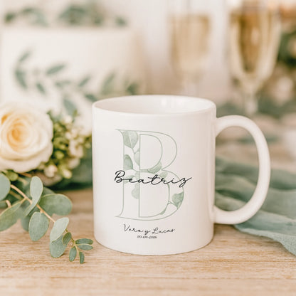 Taza personalizada como detalle de boda para invitados