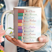Taza personalizada con nombres de alumnos para profesores - De moi a toi