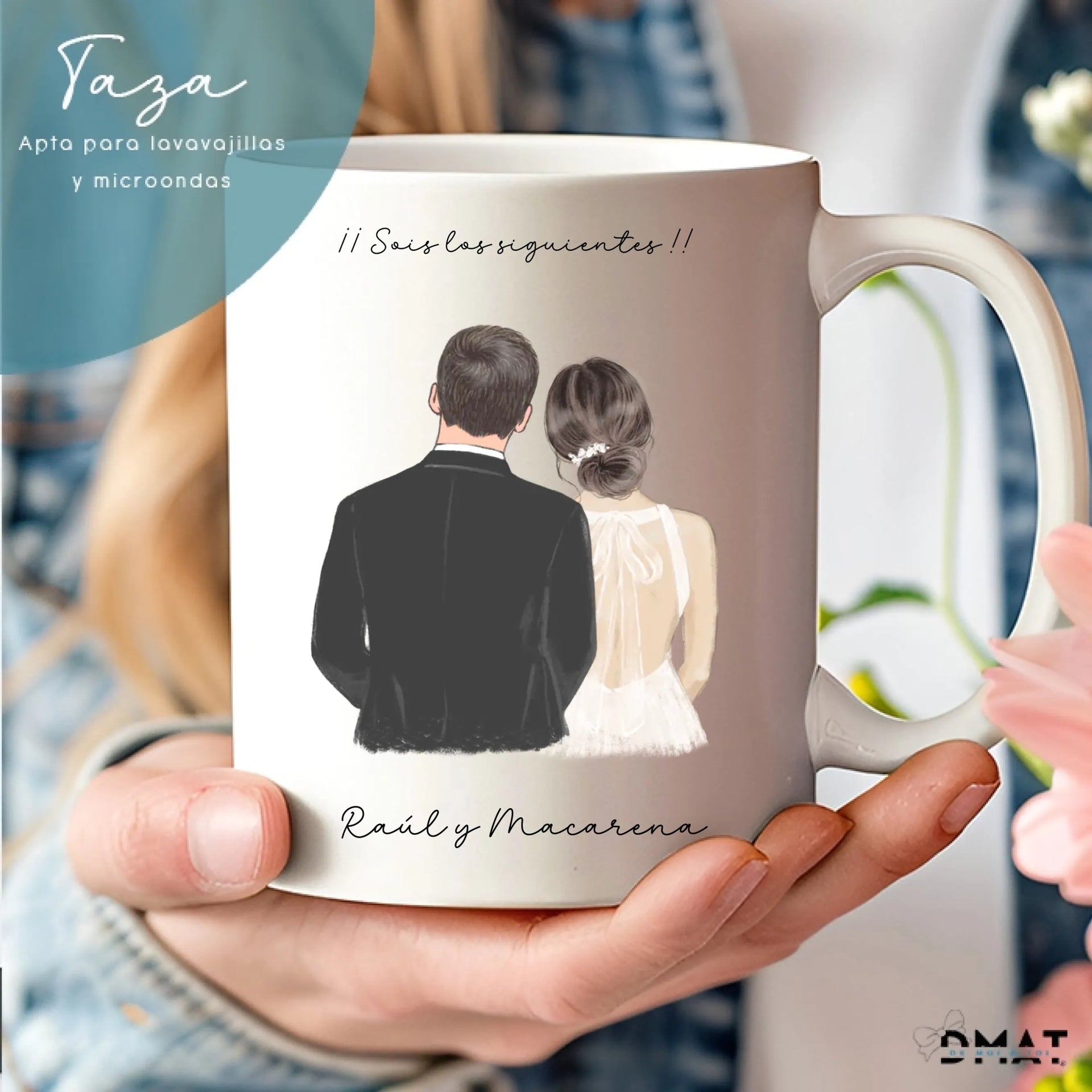 taza personalizada regalo de boda