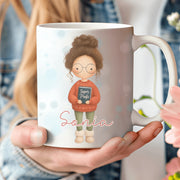 taza para maestra o profesor – personalizada con nombres y dedicatoria  