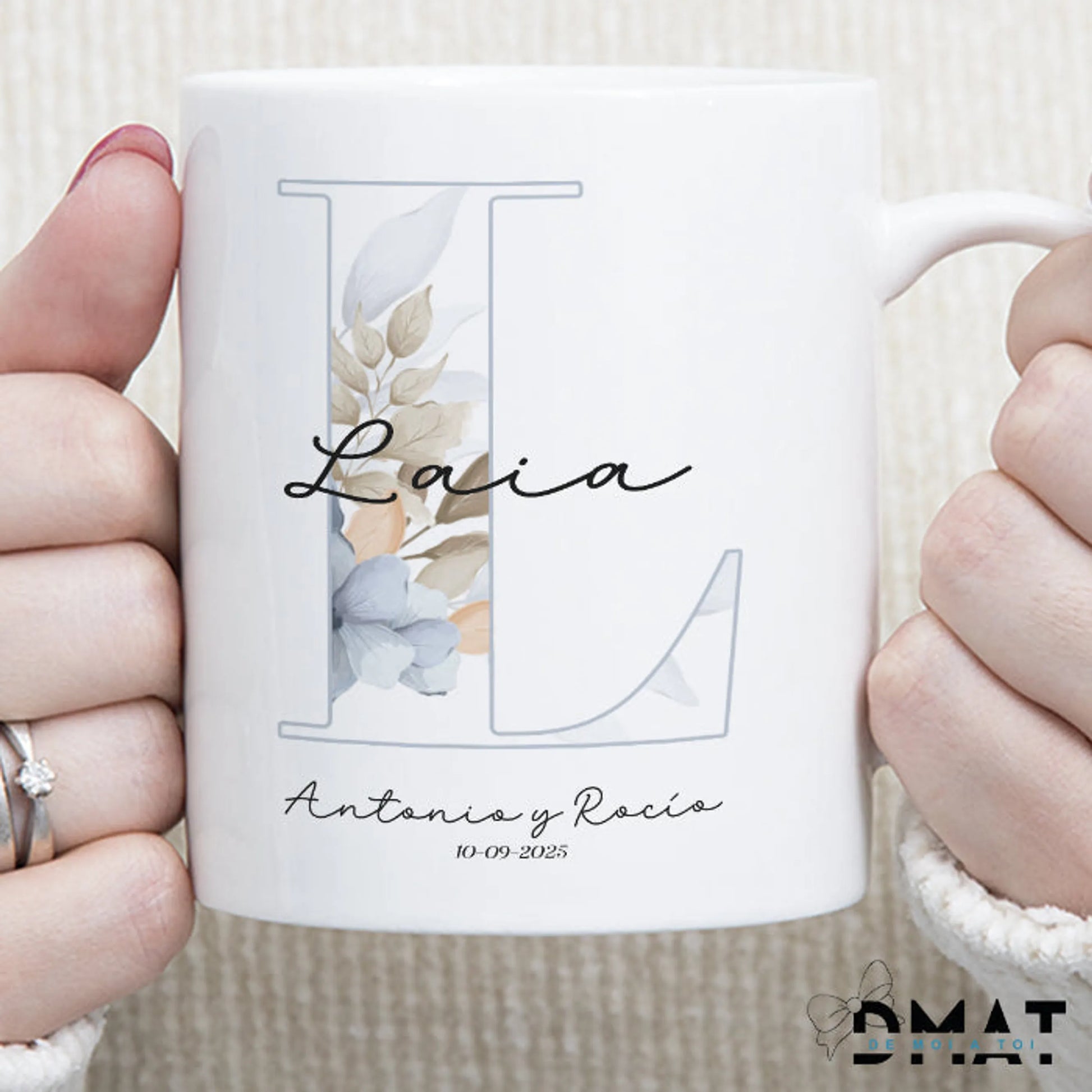 Regalo para invitados de boda, comunión o bautizo con nombre personalizado