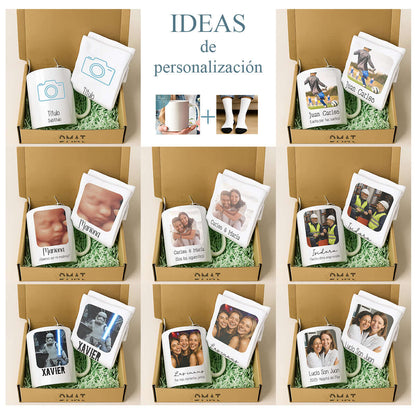 Taza personalizada con nombre para Navidad o Amigo Invisible – De moi à toi