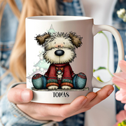  taza personalizada perretes navideños – regalo original – De moi à toi 