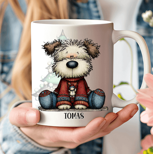  taza personalizada perretes navideños – regalo original – De moi à toi 
