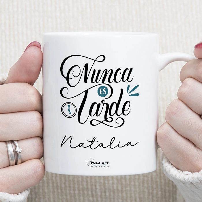 Taza personalizada con frase motivadora para regalar 