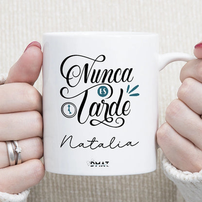 Taza personalizada con frase motivadora para regalar 