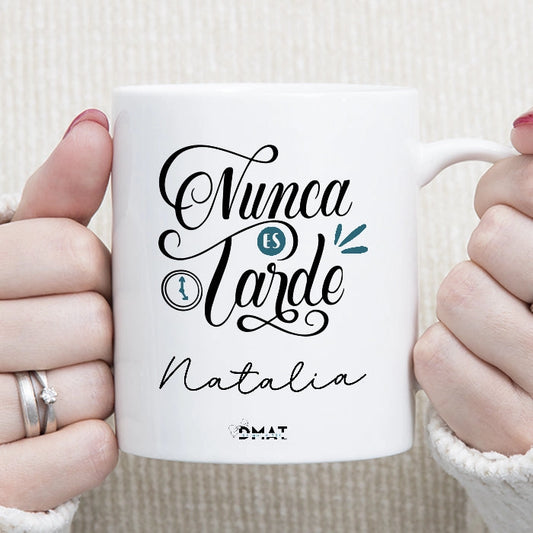 Taza personalizada con frase motivadora para regalar 
