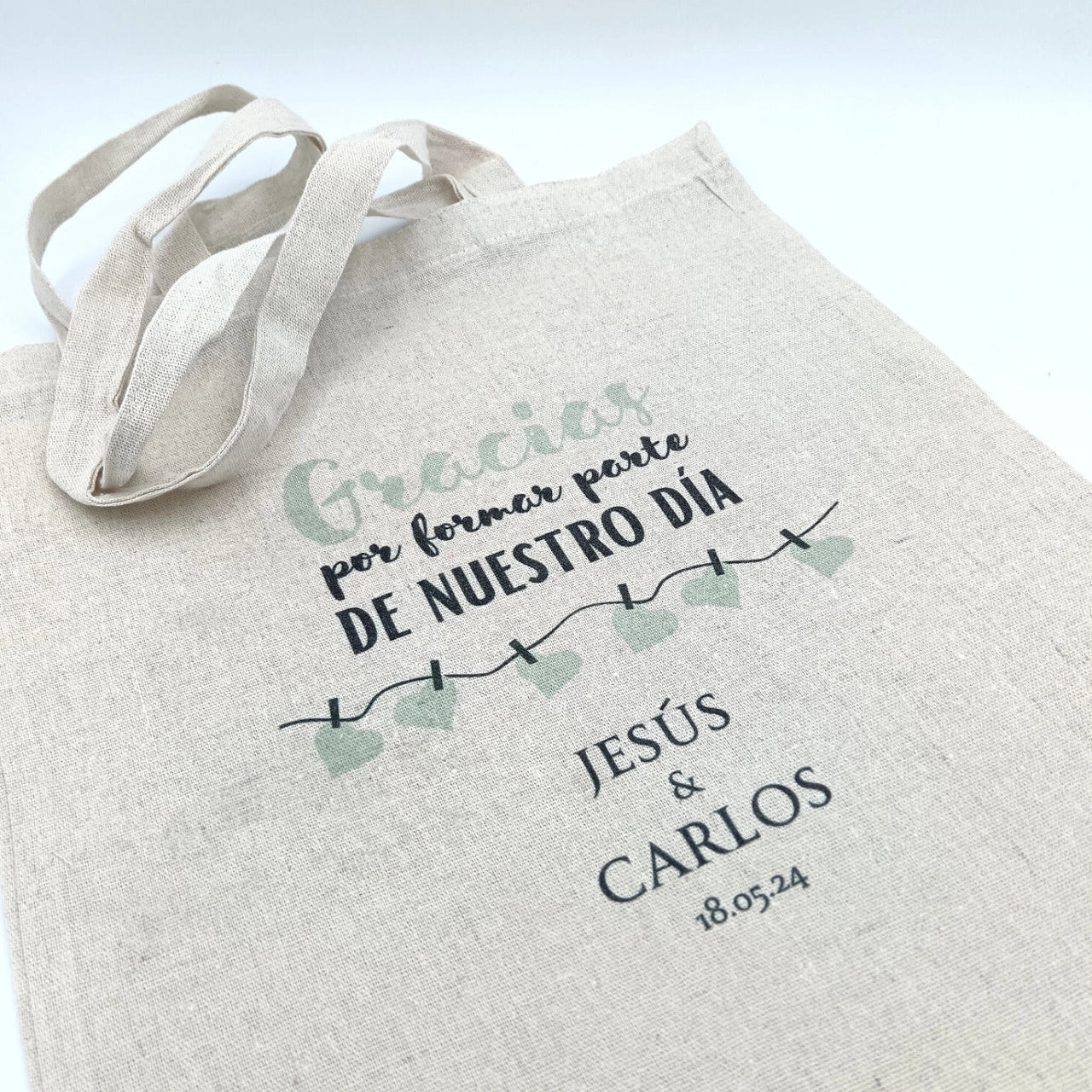 Bolsa totebag de detalle de boda - de moi at oi