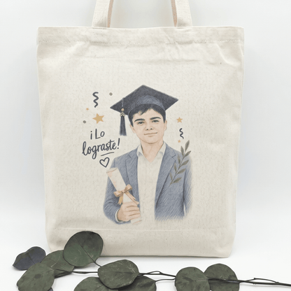 Totebag tela personalizada con retrato