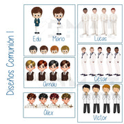 diseños de comunión niño