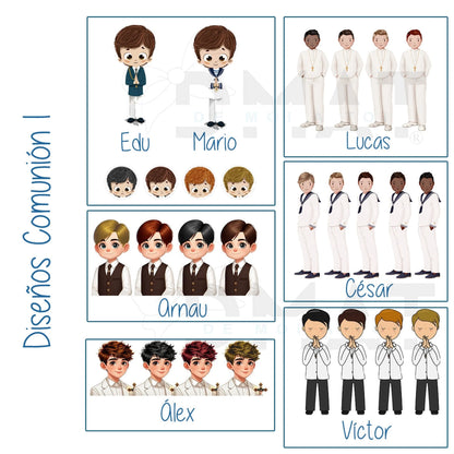 diseños de comunión niño