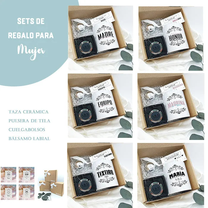 Set de regalo para mujer - Madre, madrina, dama de honor, y más